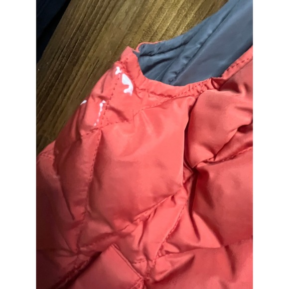 Moosejaw Mountaineering Womens Large Coral Pink Orange Diamond Quilt Puffer Vest - Picture 2 of 8